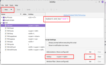 autokey keyboard mapping